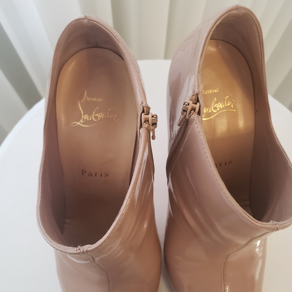 Authentic Christian Louboutin Lisse booties in blush sz 39 - Picture 5 of 11